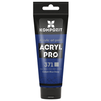 Акриловая краска Acryl PRO №371 кобальт синий темный, 75 мл 743909 фото