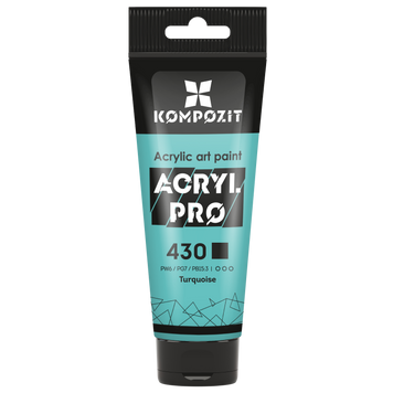 Акриловая краска Acryl PRO №430 бирюзовый, 75 мл 743911 фото