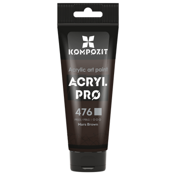 Акриловая краска Acryl PRO №476 марс коричневый, 75 мл 743912 фото