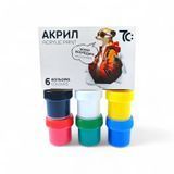 Набор акриловых красок "7 Colours" Гамма 6 цв., 10 мл фото