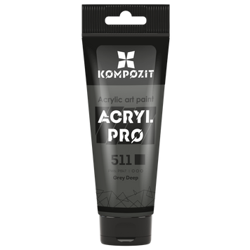 Акриловая краска Acryl PRO №511 серая темная, 75 мл 743914 фото