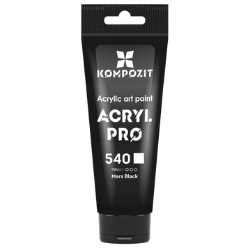 Акриловая краска Acryl PRO №540 марс черный, 75 мл 743915 фото
