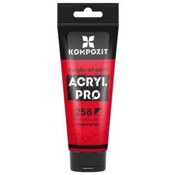 Акриловая краска Acryl PRO №258 красный нафталовый, 75 мл 743920 фото