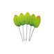 Листочки на проволоке, цвет зелено-коричневый, 5 шт., 5&times;3 см 722827 фото