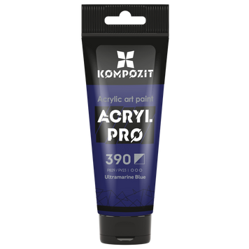 Акриловая краска Acryl PRO №390 ультрамарин синий, 75 мл 743923 фото