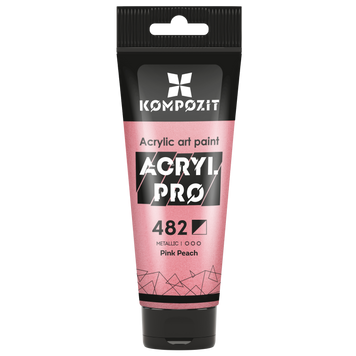 Акриловая краска Acryl PRO Metallic №482 розовый персик, 75 мл 743930 фото