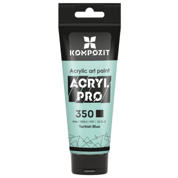 Акриловая краска Acryl PRO №350 турецкая лазурь, 75 мл 743907 фото